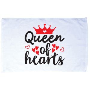 Queen Of Hearts, Wedding, Romantic, Valentine White Microfiber Hand Towel