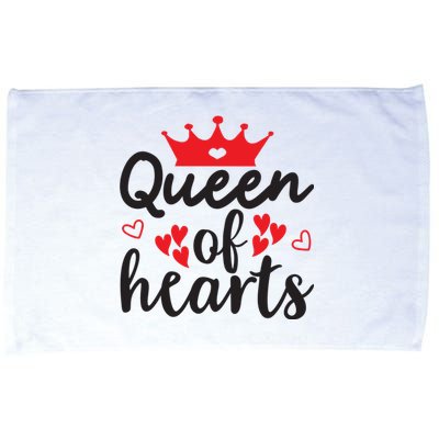 Queen Of Hearts, Wedding, Romantic, Valentine White Microfiber Hand Towel