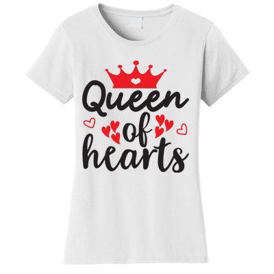 Queen Of Hearts, Wedding, Romantic, Valentine White Women's T-Shirt