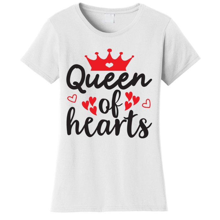 Queen Of Hearts, Wedding, Romantic, Valentine White Women's T-Shirt