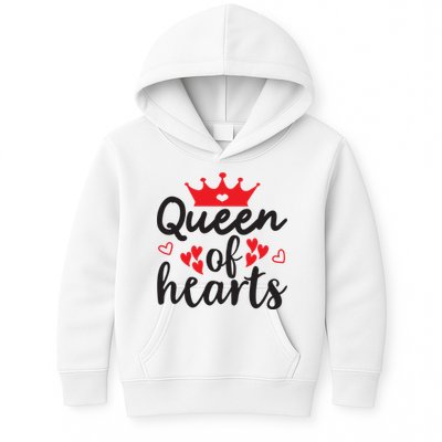 Queen Of Hearts, Wedding, Romantic, Valentine White Kids Hoodie