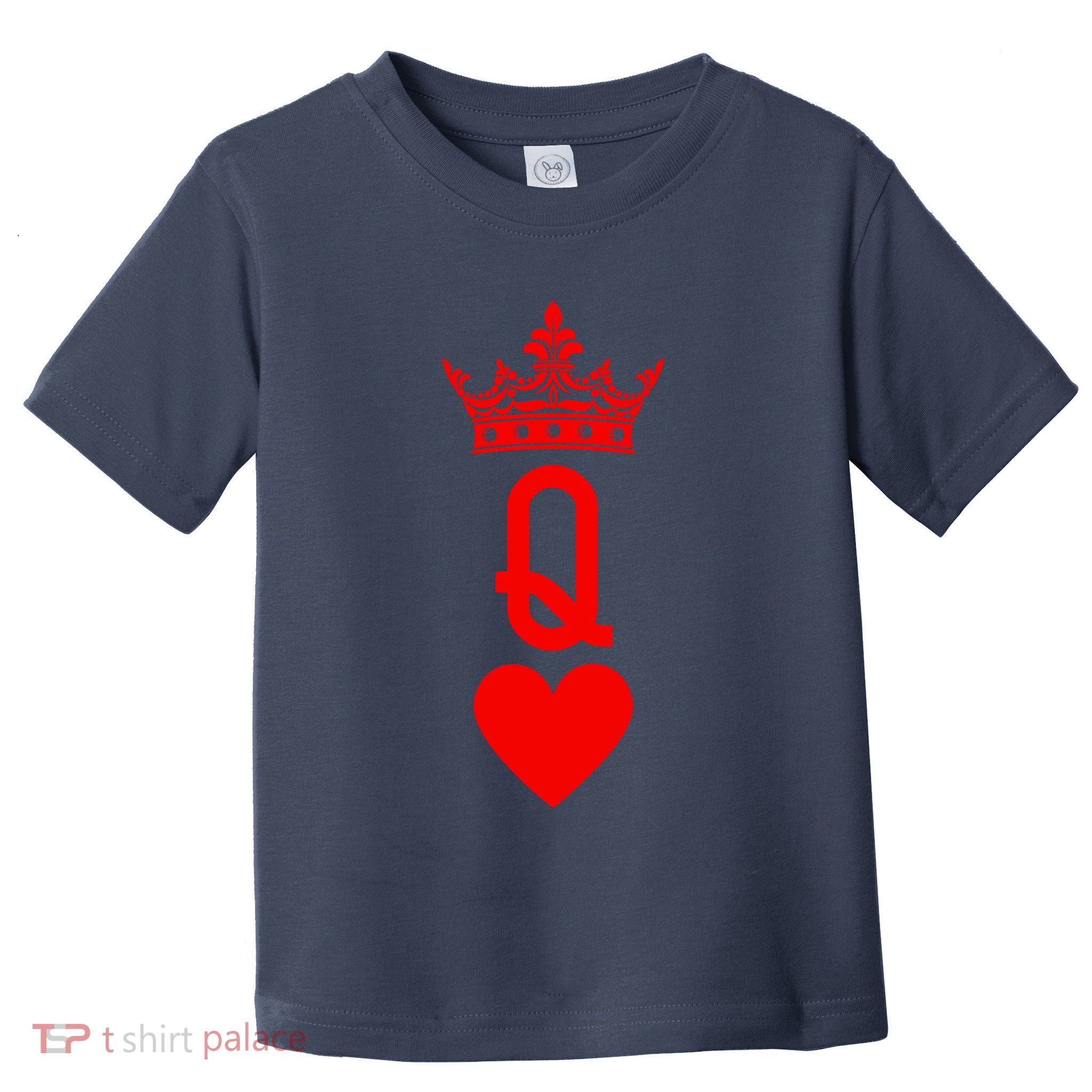 Queen Of Hearts Cards Matching Couple Saint ValentineS Day Toddler T-Shirt