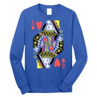 Queen Of Hearts Playing Card Halloween Costume Valentines Meaningful Gift Long Sleeve Shirt