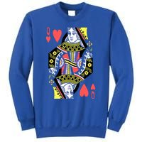 Queen Of Hearts Playing Card Halloween Costume Valentines Meaningful Gift Sweatshirt