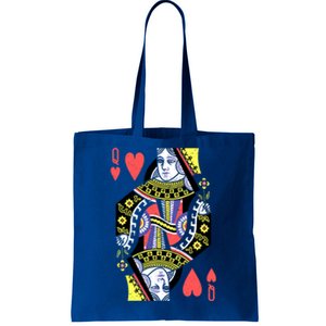 Queen Of Hearts Playing Card Halloween Costume Valentines Meaningful Gift Tote Bag