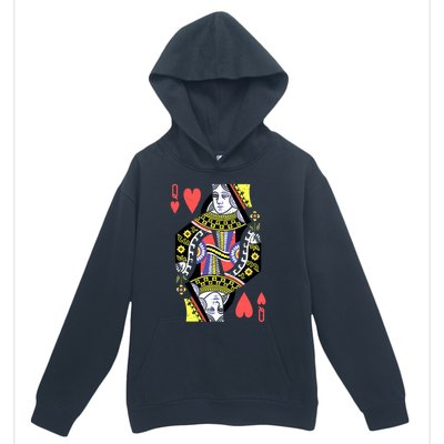 Queen Of Hearts Playing Card Halloween Costume Valentines Meaningful Gift Urban Pullover Hoodie