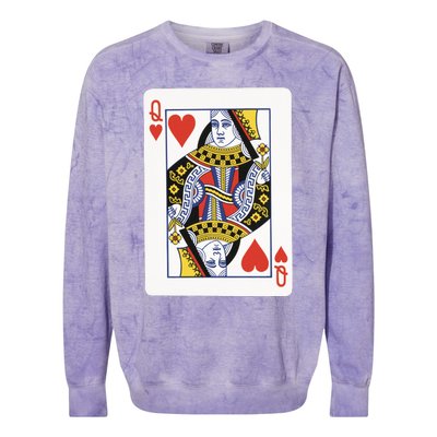 Queen Of Hearts Colorblast Crewneck Sweatshirt