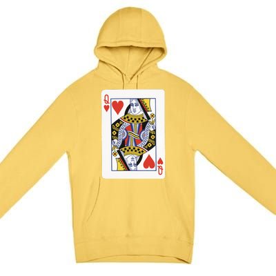 Queen Of Hearts Premium Pullover Hoodie