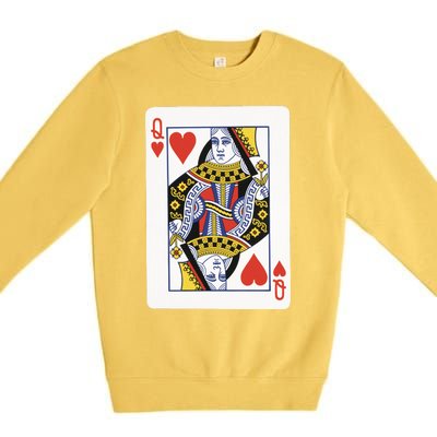 Queen Of Hearts Premium Crewneck Sweatshirt