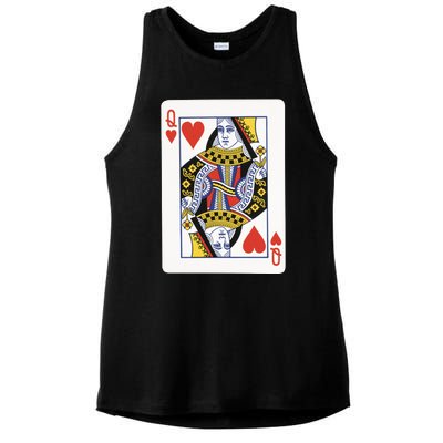 Queen Of Hearts Ladies PosiCharge Tri-Blend Wicking Tank