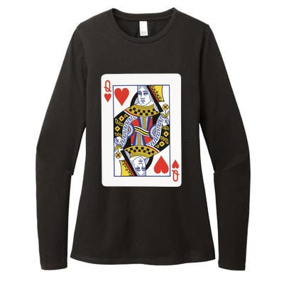 Queen Of Hearts Womens CVC Long Sleeve Shirt