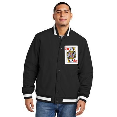 Queen Of Hearts Insulated Varsity Jacket