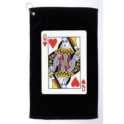 Queen Of Hearts Platinum Collection Golf Towel