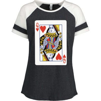 Queen Of Hearts Enza Ladies Jersey Colorblock Tee