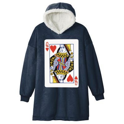 Queen Of Hearts Hooded Wearable Blanket