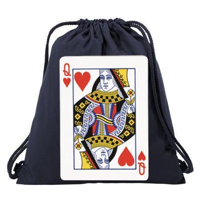 Queen Of Hearts Drawstring Bag