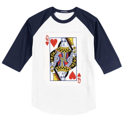 Queen Of Hearts Baseball Sleeve Shirt