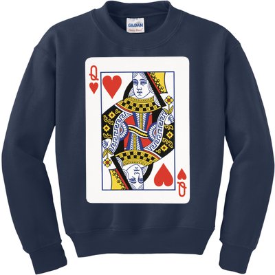 Queen Of Hearts Kids Sweatshirt