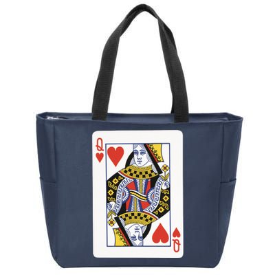 Queen Of Hearts Zip Tote Bag