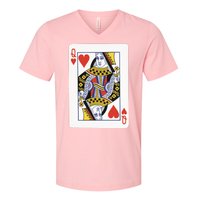 Queen Of Hearts V-Neck T-Shirt