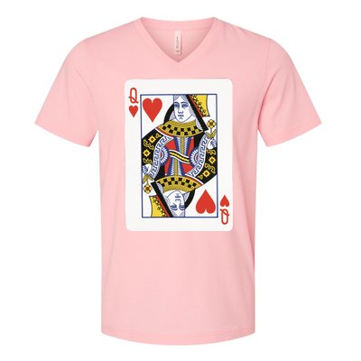 Queen Of Hearts V-Neck T-Shirt