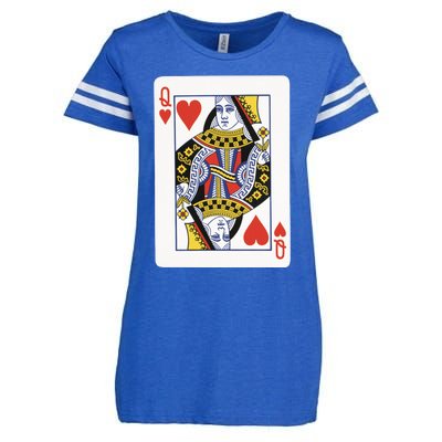 Queen Of Hearts Enza Ladies Jersey Football T-Shirt