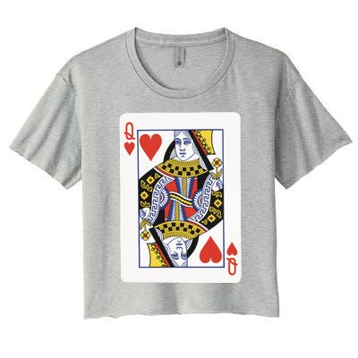 Queen Of Hearts Women's Crop Top Tee