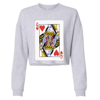 Queen Of Hearts Cropped Pullover Crew