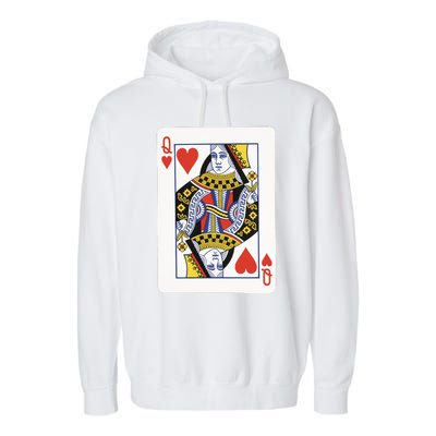 Queen Of Hearts Garment-Dyed Fleece Hoodie