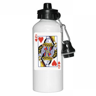 Queen Of Hearts Aluminum Water Bottle