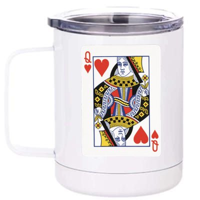 Queen Of Hearts 12 oz Stainless Steel Tumbler Cup