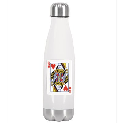 Queen Of Hearts Stainless Steel Insulated Water Bottle