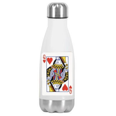 Queen Of Hearts Stainless Steel Insulated Water Bottle