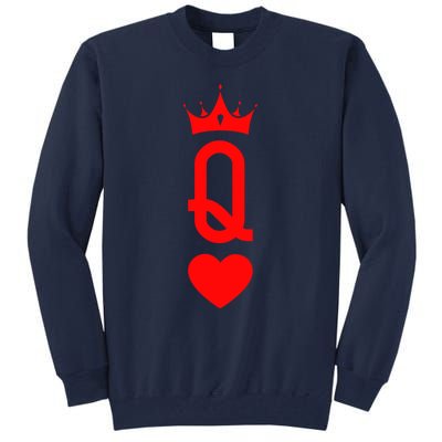 Queen Of Heart King And Queen Easy Couple Halloween Costume Tall Sweatshirt