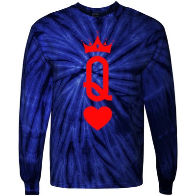 Queen Of Heart King And Queen Easy Couple Halloween Costume Tie-Dye Long Sleeve Shirt