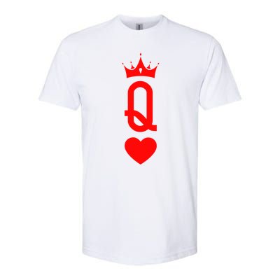 Queen Of Heart King And Queen Easy Couple Halloween Costume Softstyle CVC T-Shirt