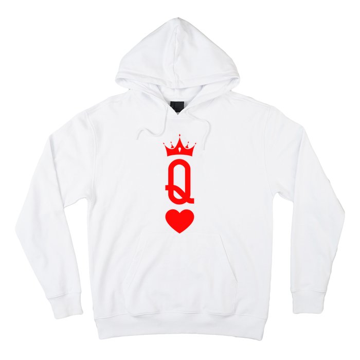 Queen Of Heart King And Queen Easy Couple Halloween Costume Hoodie