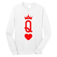 Queen Of Heart King And Queen Easy Couple Halloween Costume Long Sleeve Shirt