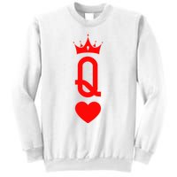 Queen Of Heart King And Queen Easy Couple Halloween Costume Sweatshirt