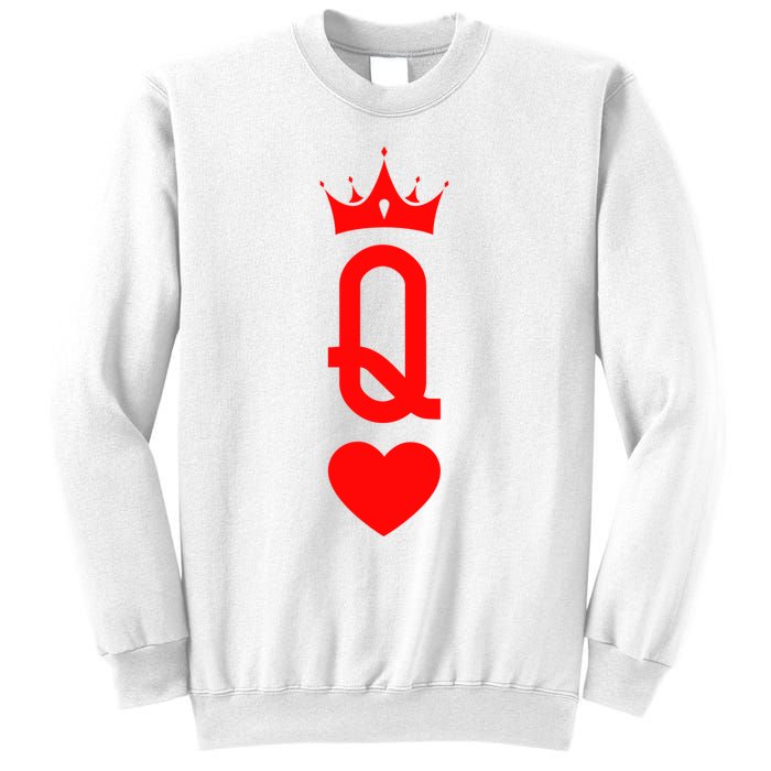 Queen Of Heart King And Queen Easy Couple Halloween Costume Sweatshirt