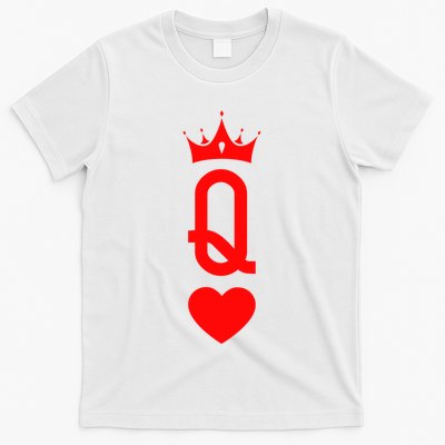 Queen Of Heart King And Queen Easy Couple Halloween Costume T-Shirt