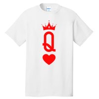 Queen Of Heart King And Queen Easy Couple Halloween Costume Tall T-Shirt