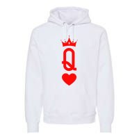 Queen Of Heart King And Queen Easy Couple Halloween Costume Premium Hoodie