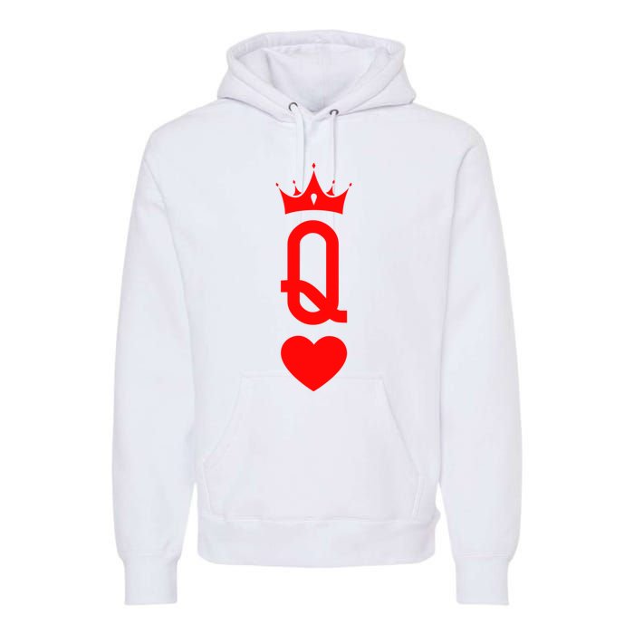 Queen Of Heart King And Queen Easy Couple Halloween Costume Premium Hoodie