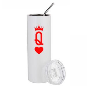 Queen Of Heart King And Queen Easy Couple Halloween Costume Stainless Steel Tumbler