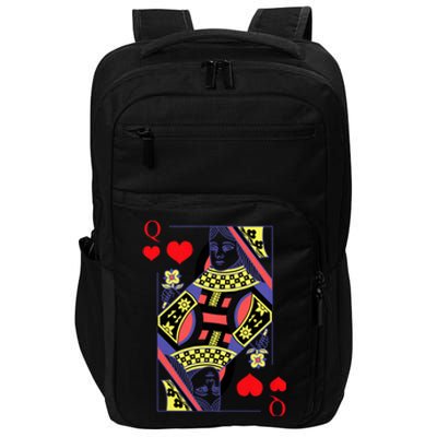 Queen Of Heart Women Clothing Gift For Her Couples Matching Impact Tech Backpack