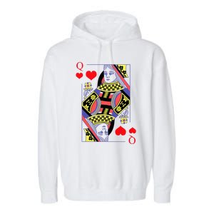 Queen Of Heart Women Clothing Gift For Her Couples Matching Garment-Dyed Fleece Hoodie