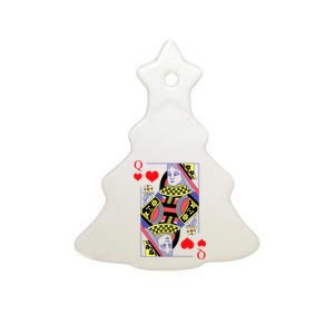 Queen Of Heart Women Clothing Gift For Her Couples Matching Ceramic Tree Ornament