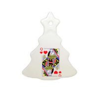 Queen Of Heart Women Clothing Gift For Her Couples Matching Ceramic Tree Ornament