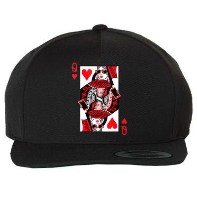 Queen Of Hearts Wool Snapback Cap